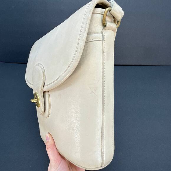 Vintage Coach Bradley Bucket Bag 9936 Bone USA 1995 - Picture 6 of 10